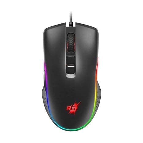 Redgear A-20 Wired Gaming Mouse with RGB and Upto 4800 dpi for Windows PC Gamers.